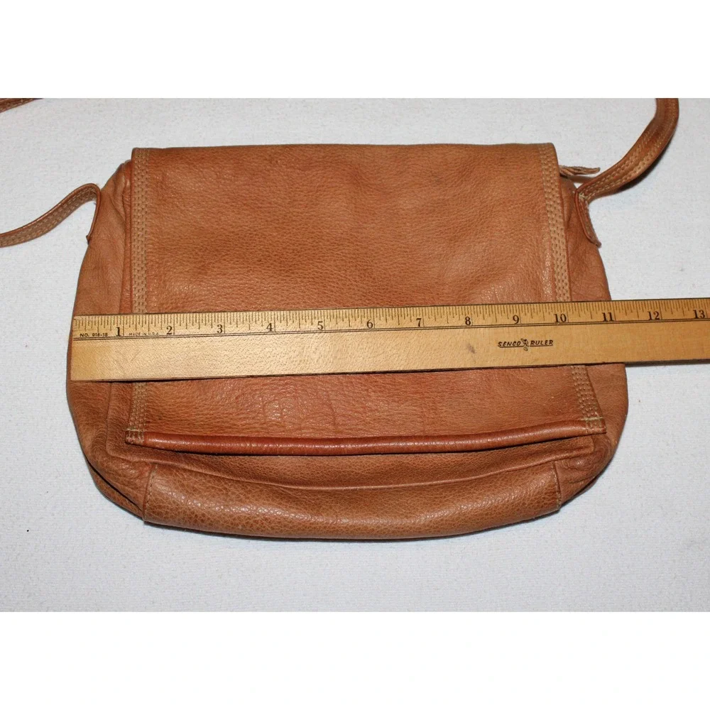 VTG Emily Ann of Boca Raton women's handbag purse brown leather with‎ flap India